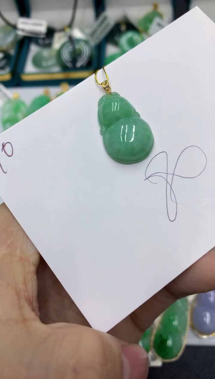 【闪购商品】翡翠颈饰18K金镶嵌号链接11111111111