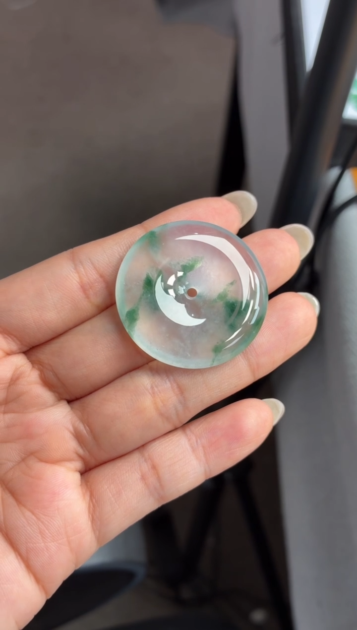 吊坠(不含链)未镶嵌翡翠37 平安扣 34.6 6.5