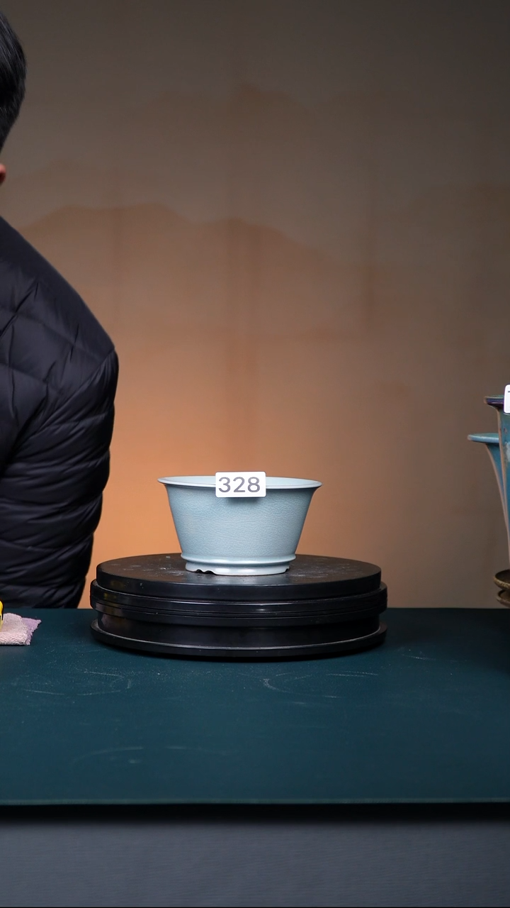 其他瓷路*328号汝釉斗笠盆