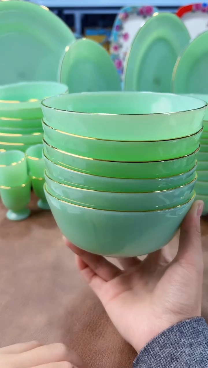 玉瓷5.5英寸饭碗6个景德镇陶瓷 