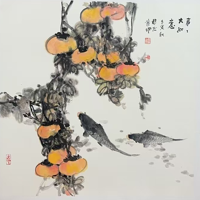 黎发业国画作品14-28