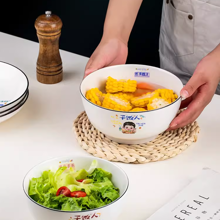 【男干饭人】4.5英寸多用米饭碗8个装家用餐具