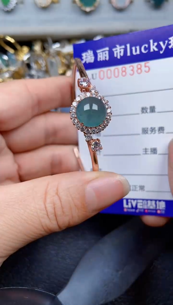 【闪购商品】翡翠颈饰银S925镶嵌8385