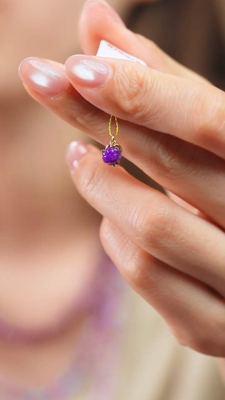 苏纪石（舒俱来）18K金镶嵌吊坠(不含链)87