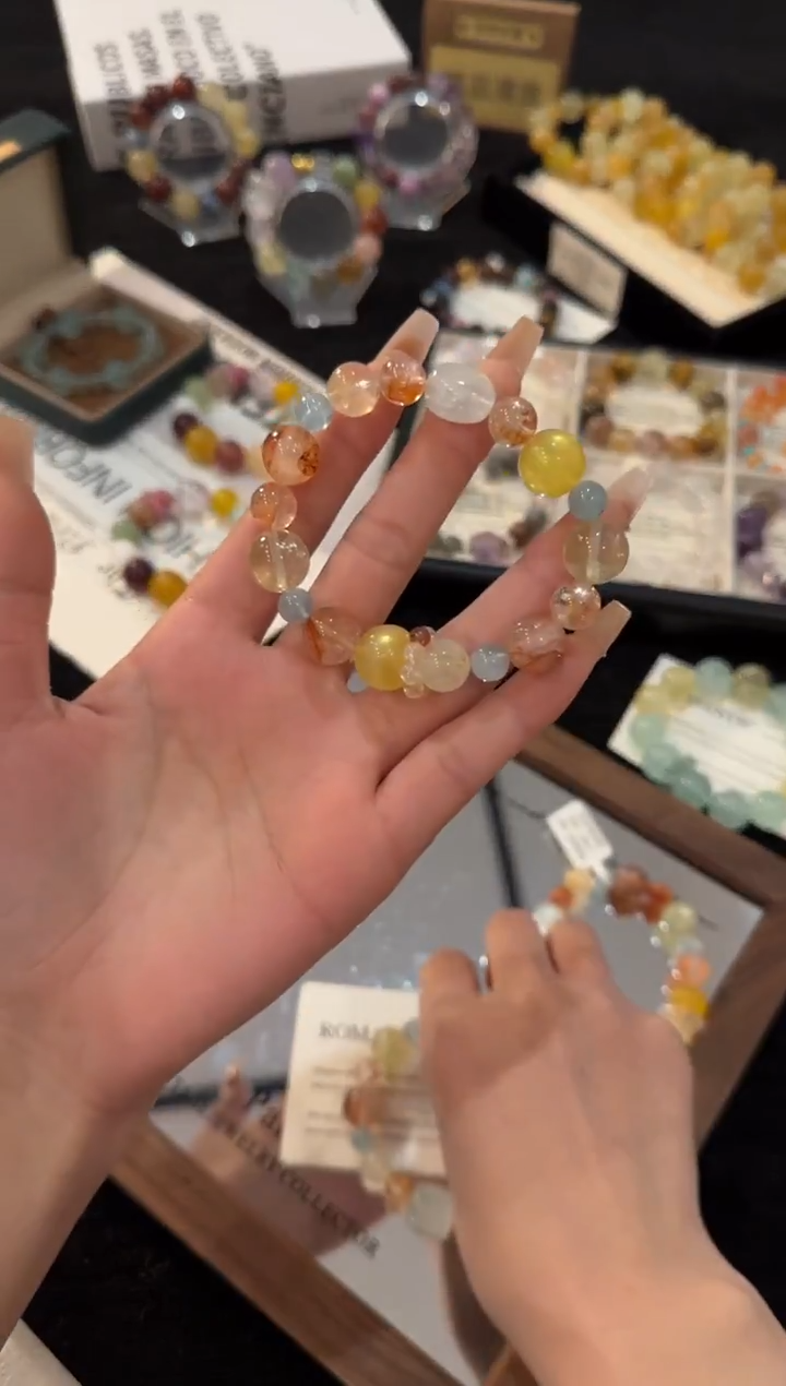 未镶嵌手链水晶大鱼海棠x2947