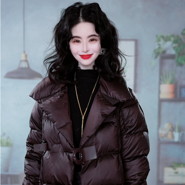 冬季时尚高奢爆款洋气减龄百搭白鸭绒羽绒服女士休闲外套M-3XL