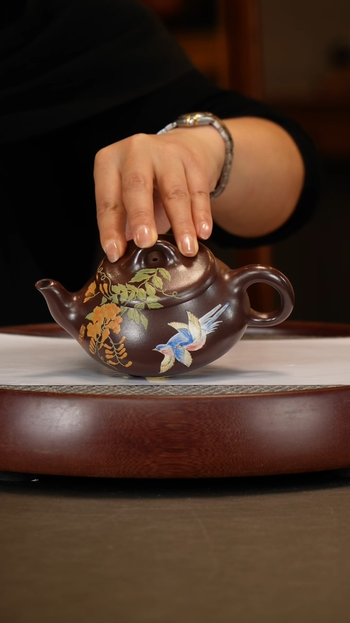 【闪购商品】紫砂茶壶【杨建英】铁皮石红汉棠 300CC