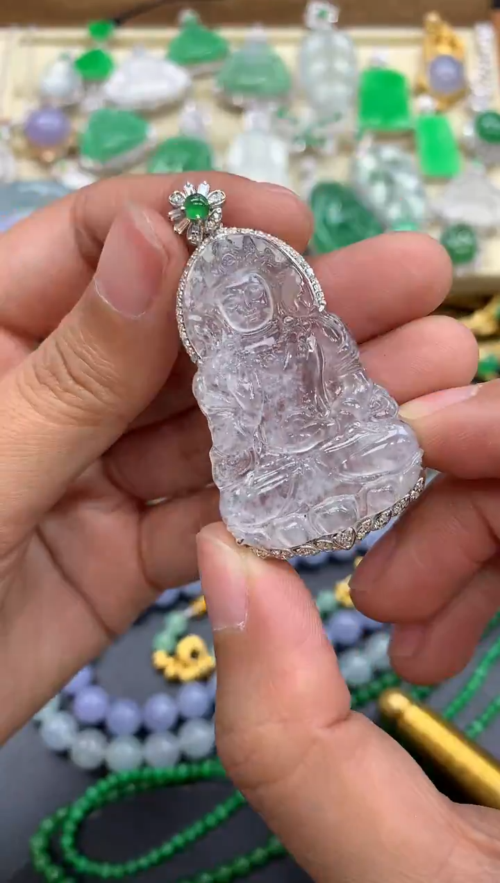 【闪购商品】翡翠颈饰18K金镶嵌335-中国好珍宝
