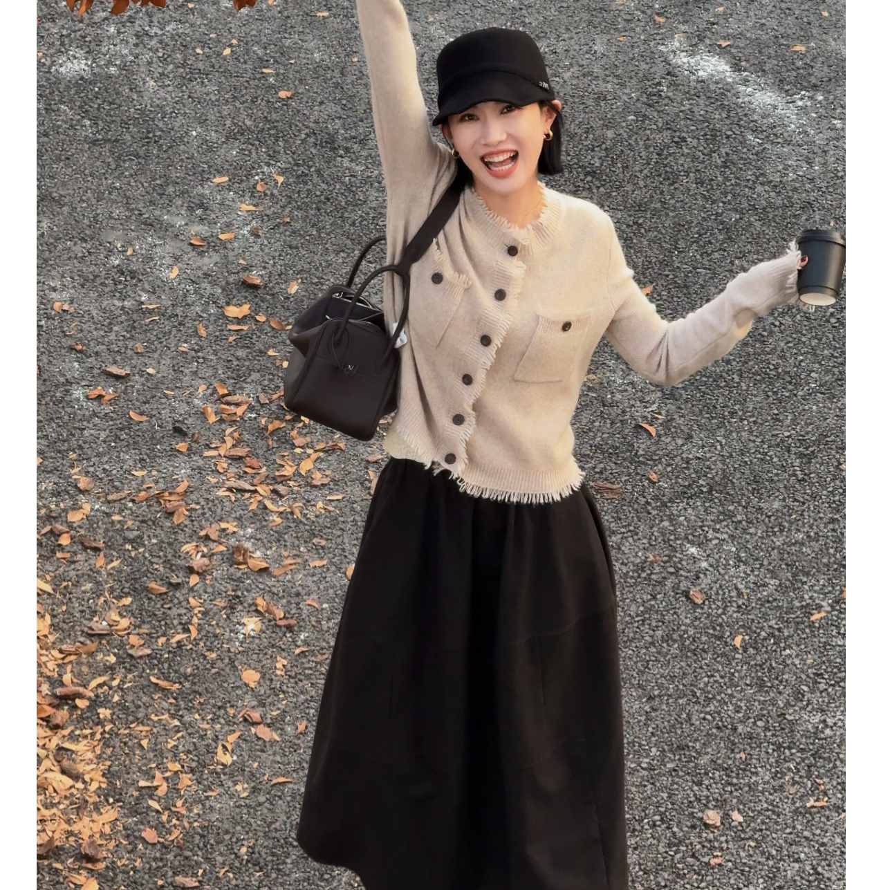 【柔光记忆】秋冬新款羊毛法式轻奢设计感时尚针织流苏上衣259381