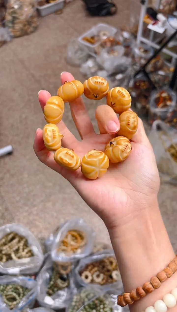 吊坠菩提根/象牙果新款南瓜单圈