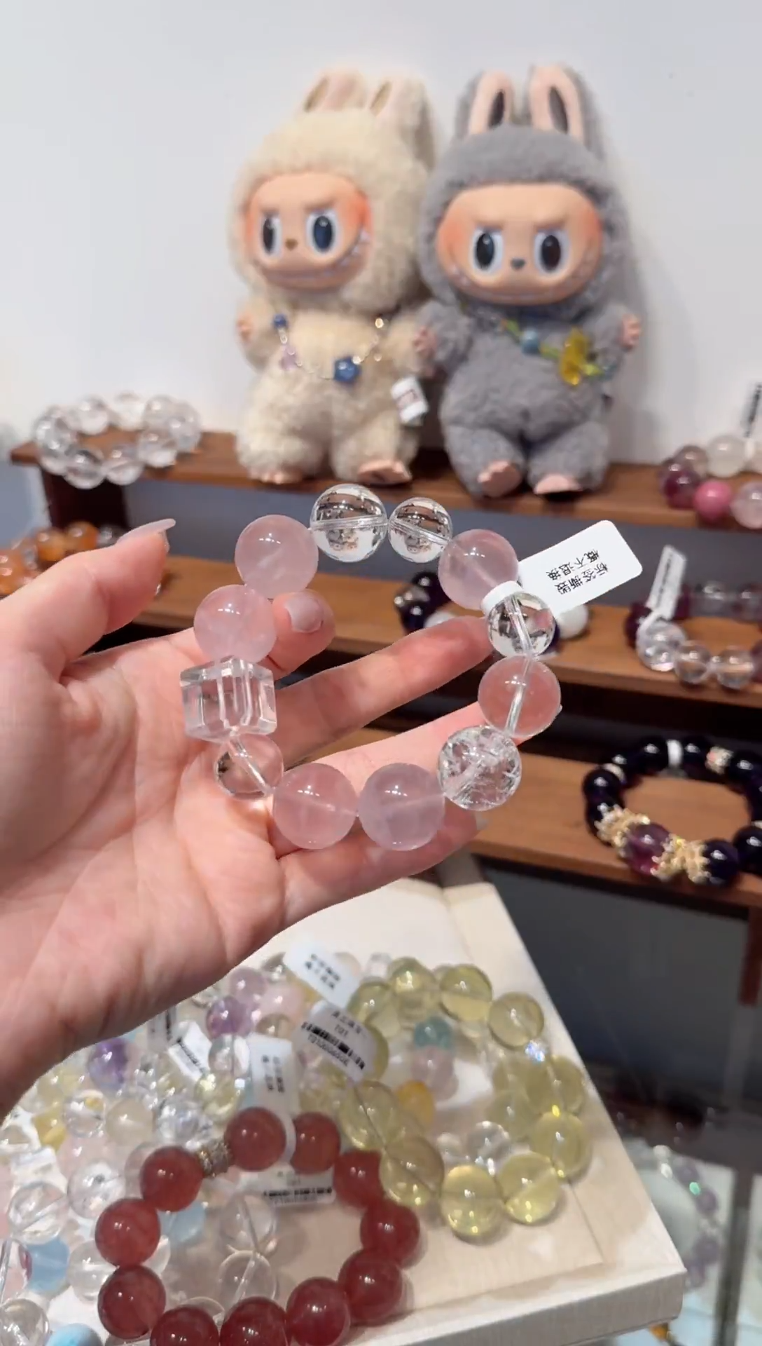 水晶手串未镶嵌拍2单发一串 多样性发货