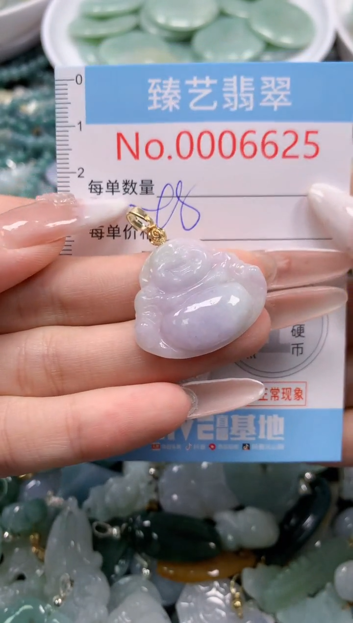 翡翠未镶嵌颈饰6625