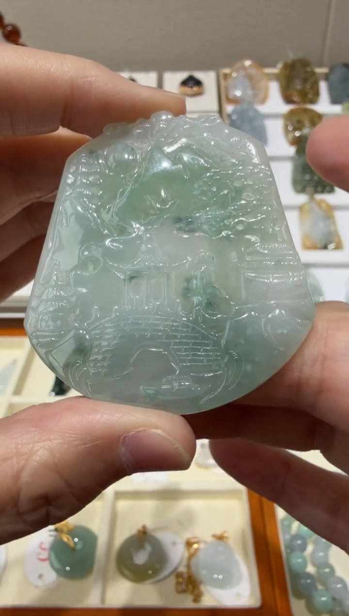 未镶嵌挂件翡翠A货翡翠多样性孤品