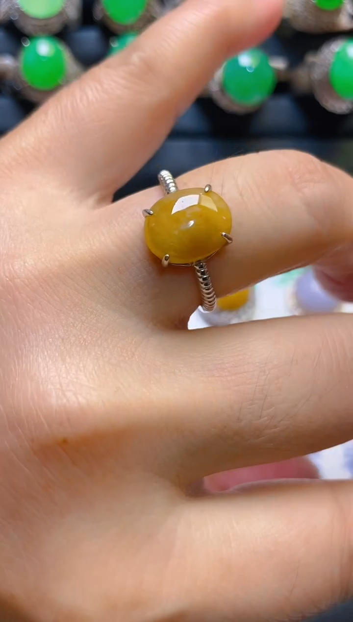 【闪购商品】翡翠耳饰银S925镶嵌天然A货翡翠1