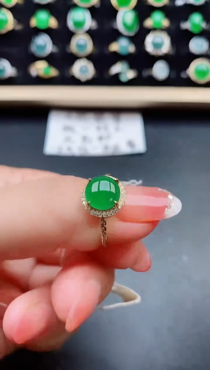 【闪购商品】翡翠戒指银S925镶嵌121212
