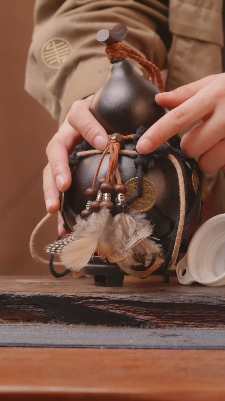 【闪购商品】224号精品大漆葫芦防腐防渗装水茶酒