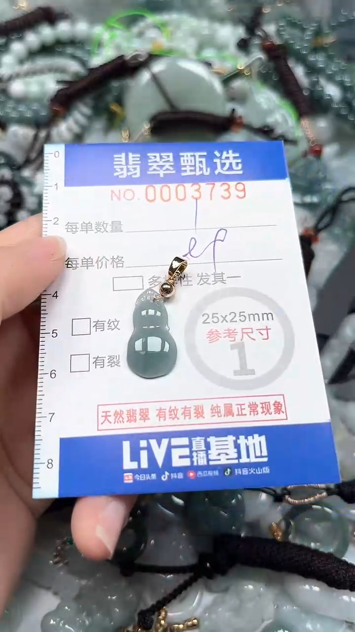 【闪购商品】翡翠颈饰未镶嵌00..3739