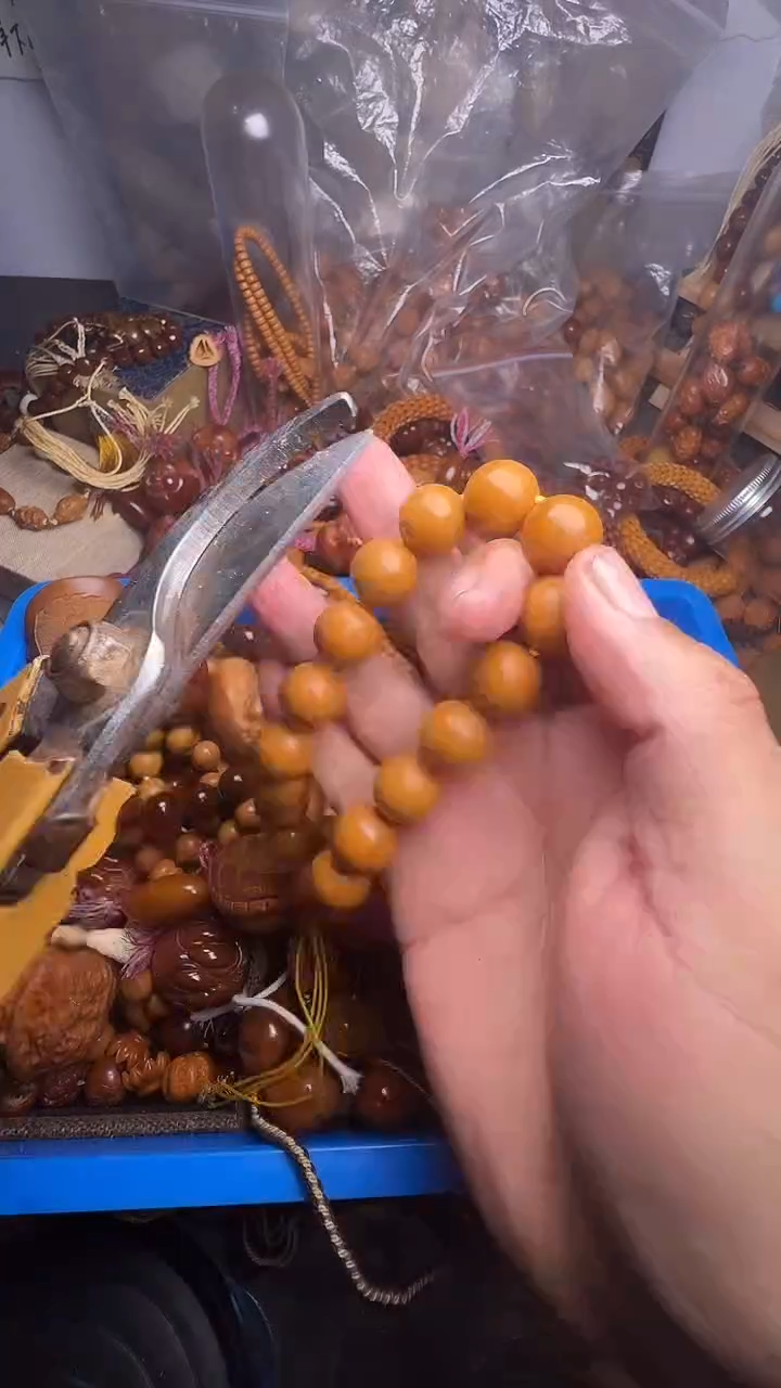 手串橄榄核猴头光珠