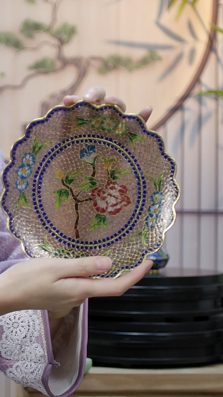 【闪购商品】非遗技艺 景泰蓝脱胎果盘