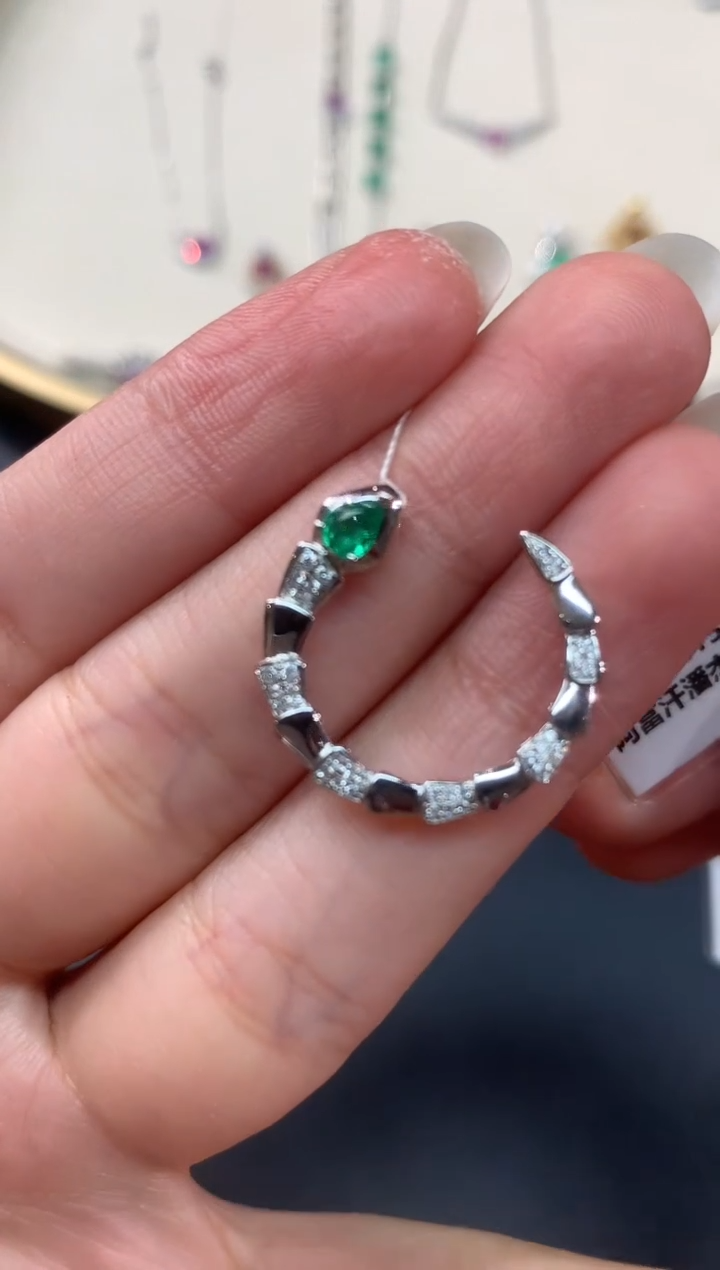 【闪购商品】祖母绿戒指18K金镶嵌A457多样性发一件|2980