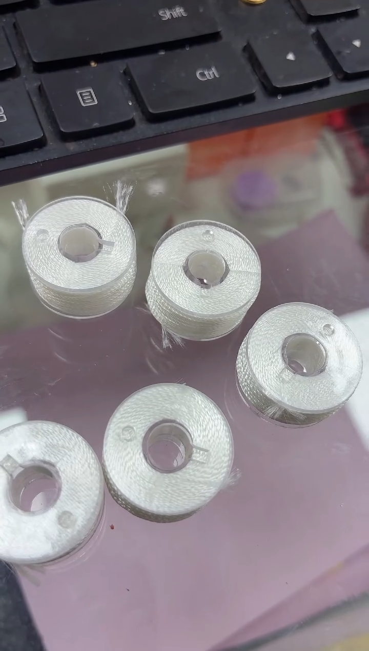 玻璃0801白色三股珍珠线2个