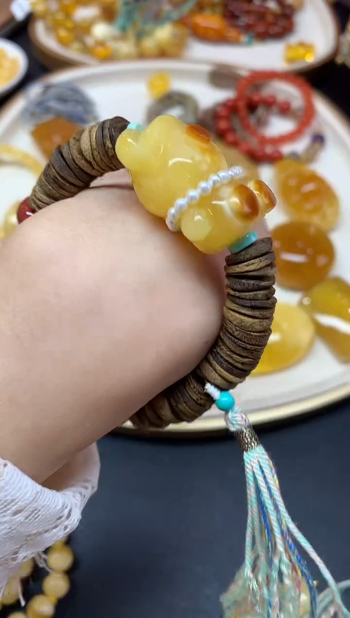 【闪购商品】蜜蜡裸石未镶嵌手串A149|1680