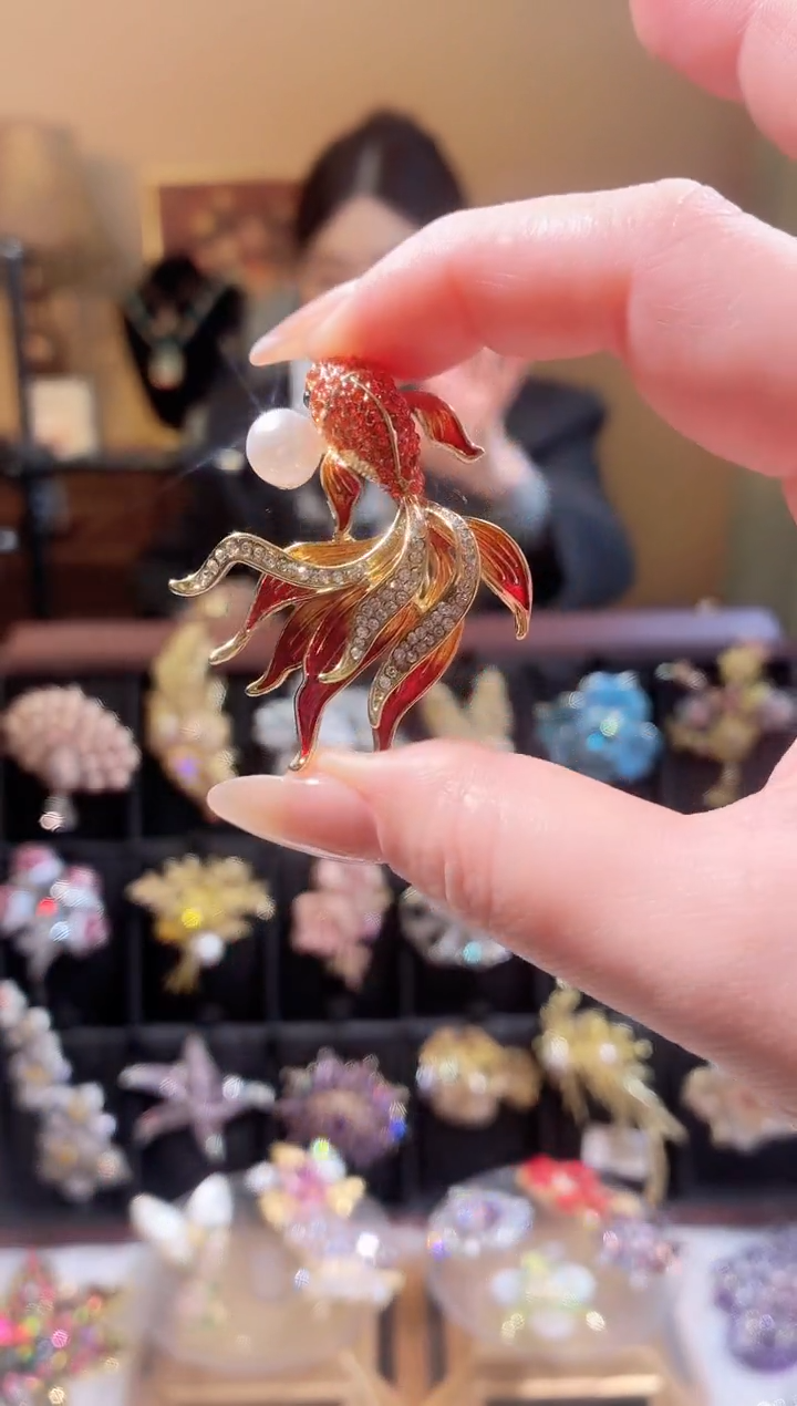 合成立方氧化锆铜合金红锦鲤