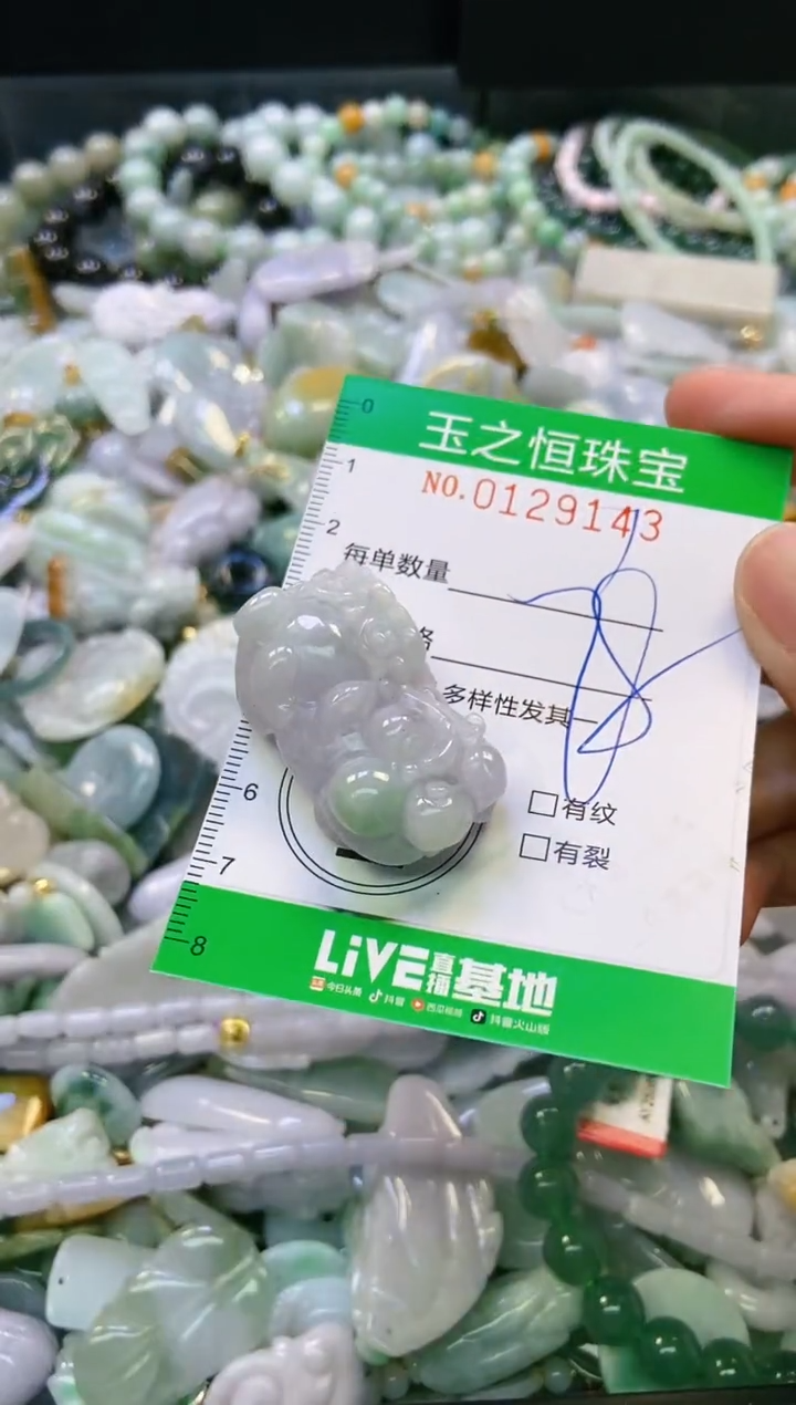 翡翠未镶嵌颈饰闪购0129143