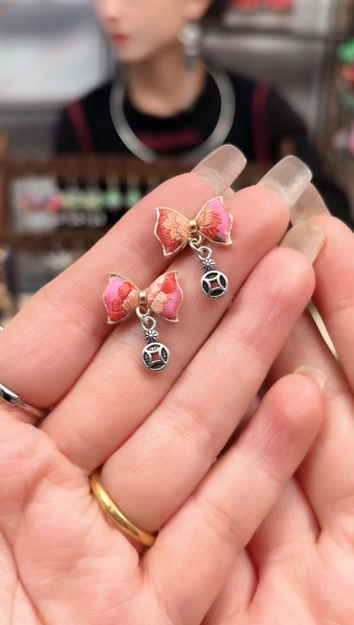 织绣艺枝独绣老绣饰品367