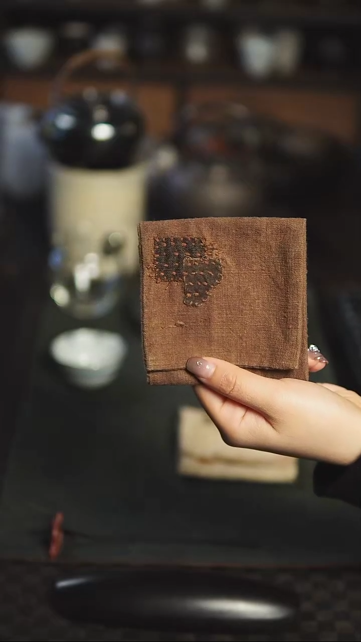 【闪购商品】几席之上 柿染茶巾9*26