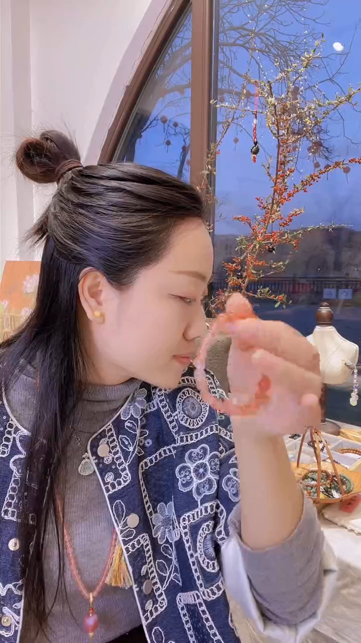 【闪购商品】南红玛瑙颈饰未镶嵌包浆南红4mm多圈项链