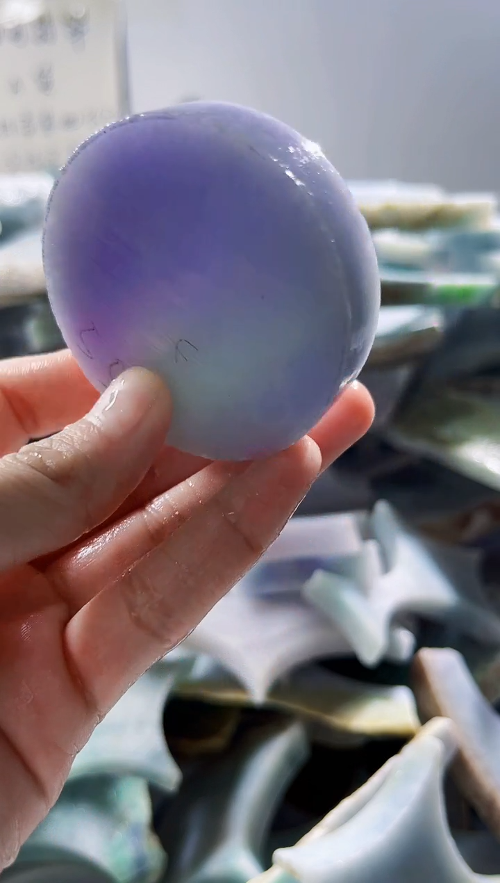 翡翠裸石缅甸翡翠A货柠3151