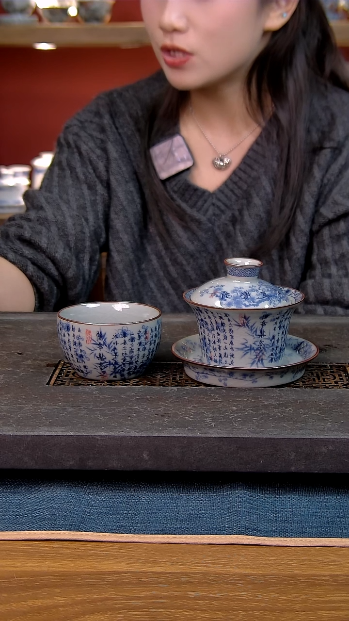 简装家用款2件套 老陶泥开片纹陶瓷茶具