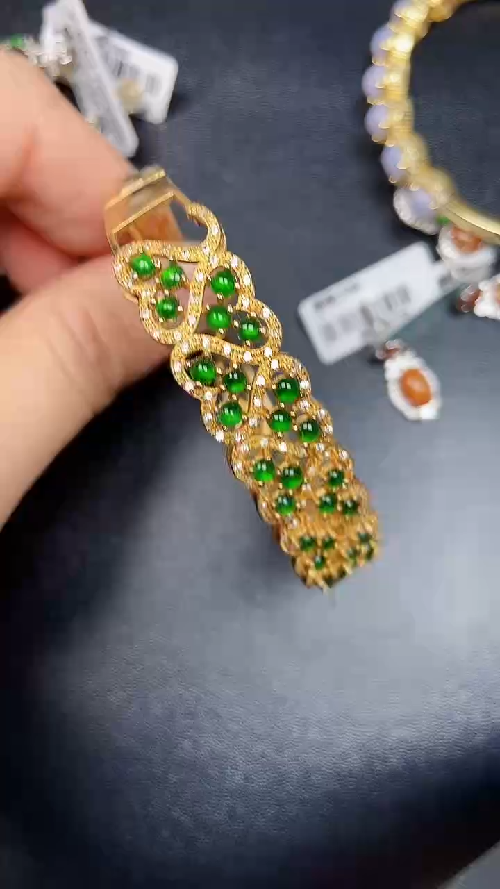 银S925镶嵌戒指翡翠3300