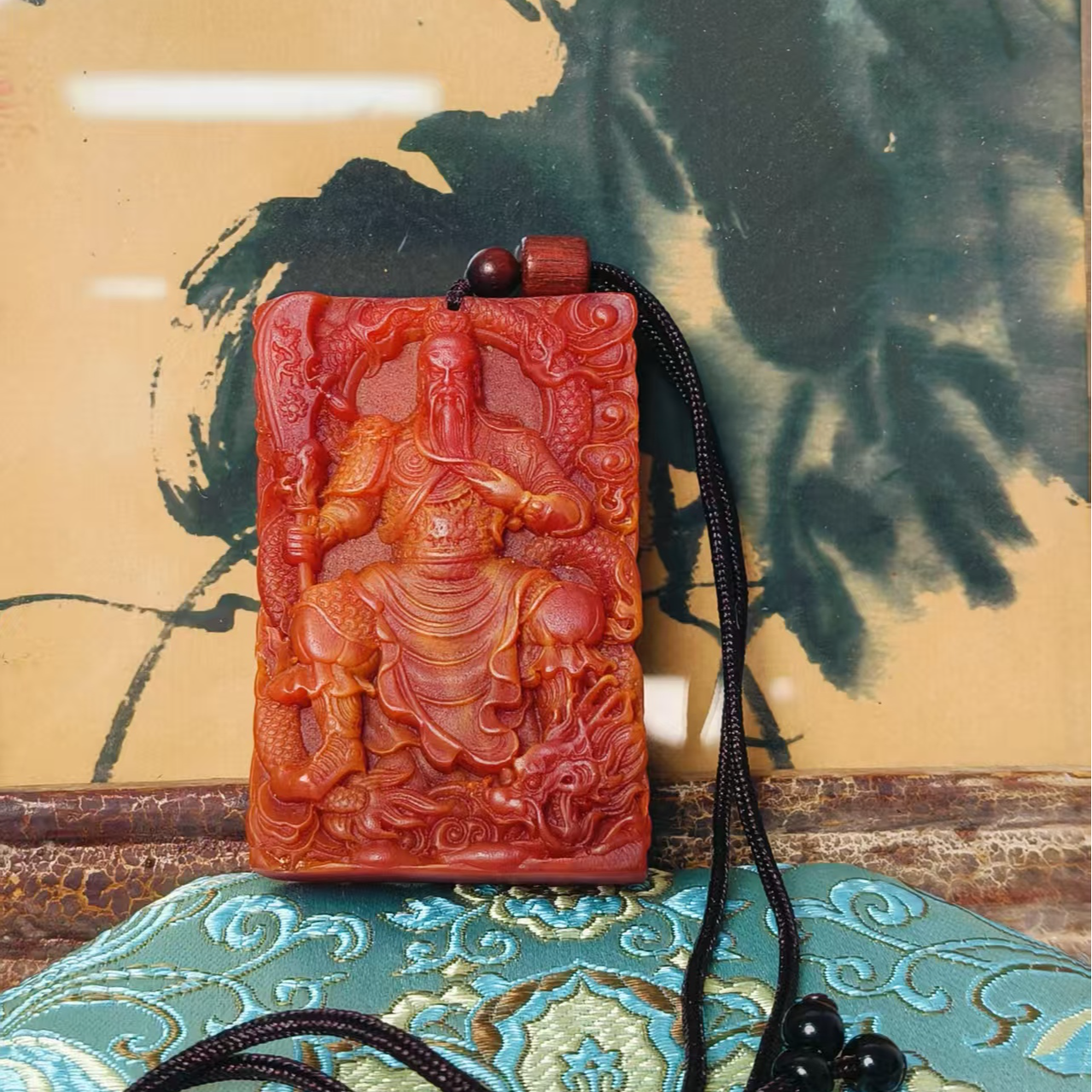 肆国风复古关公吊牌