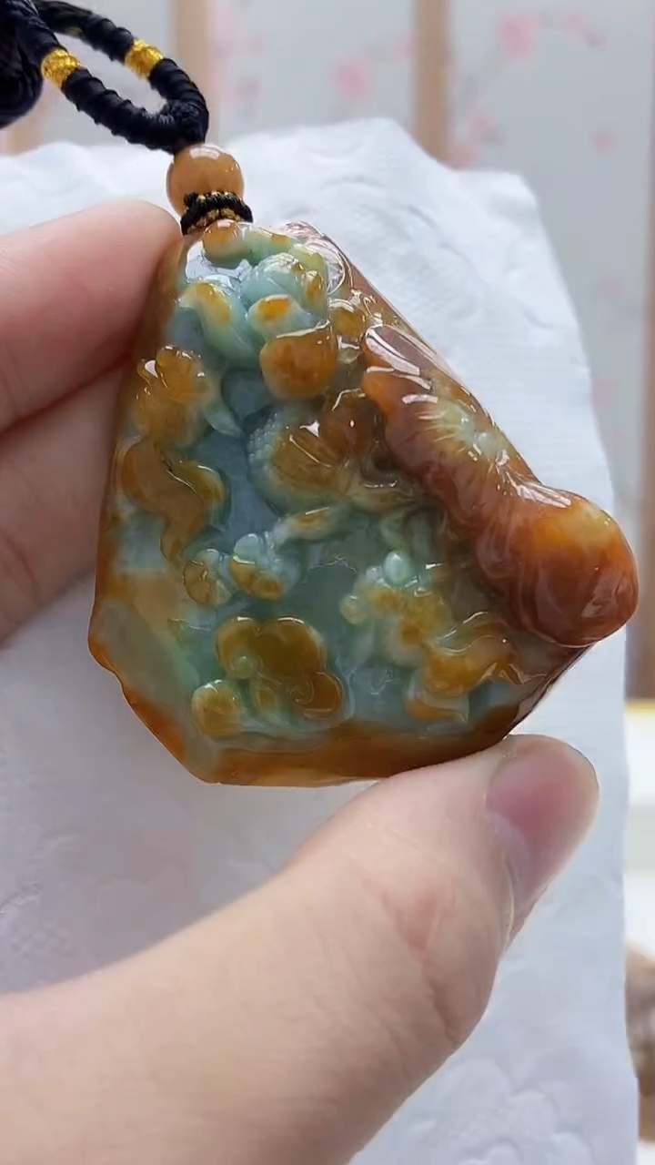 未镶嵌定制翡翠5167bb-毛货挂件57