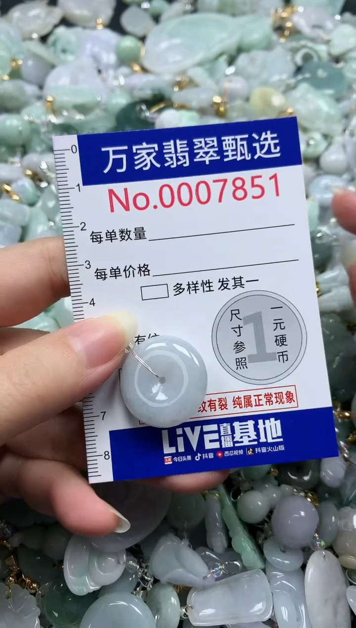 吊坠(不含链)未镶嵌翡翠7851