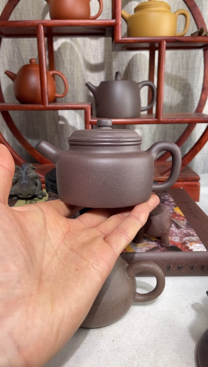 【闪购商品】紫砂茶壶台西底板紫泥大亨德钟170cc