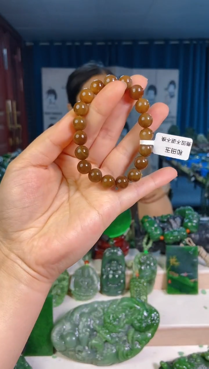 和田玉未镶嵌挂件1