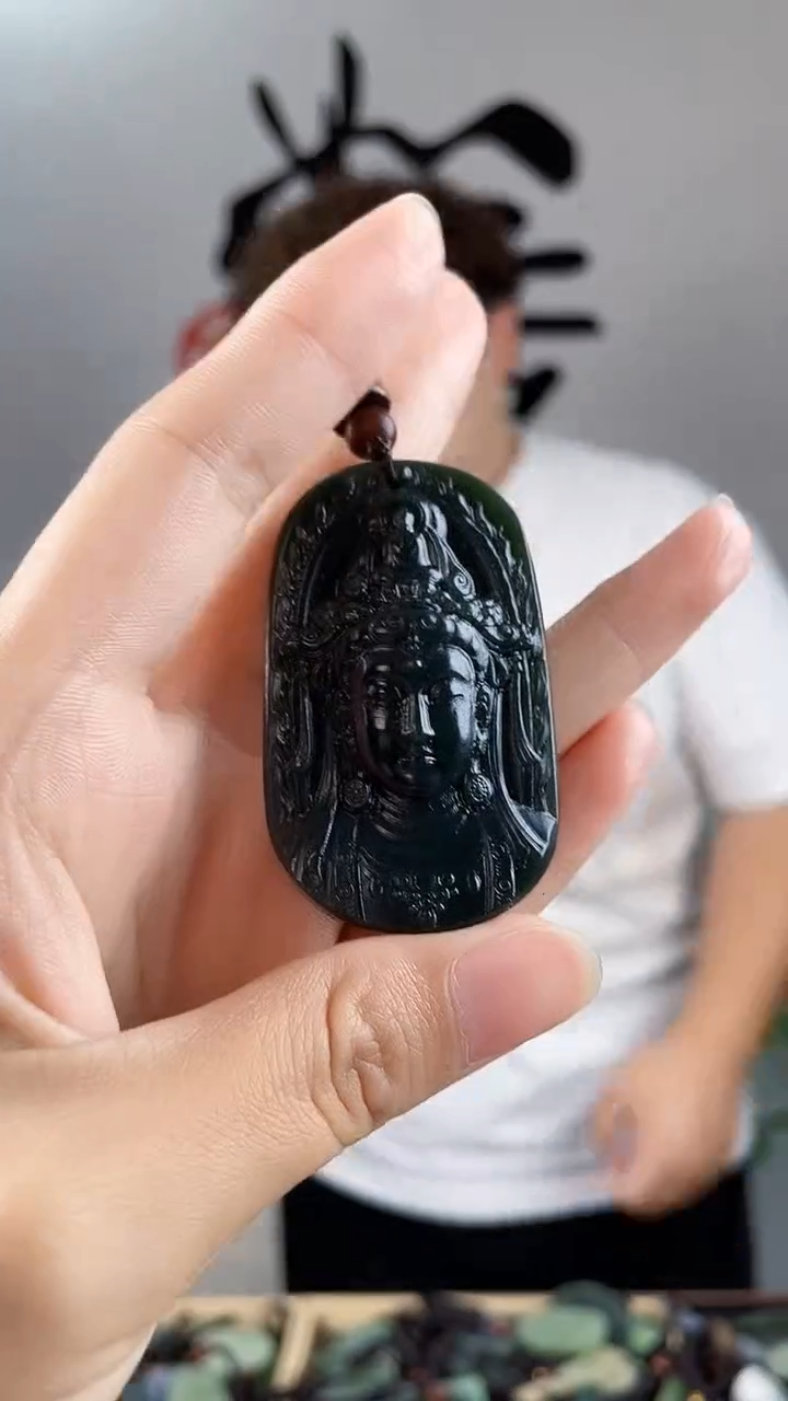 和田玉未镶嵌颈饰拍一发一，多样性发货