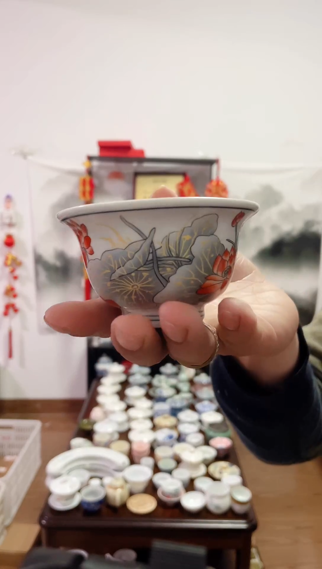 【闪购商品】【瓷心匠物】直播间福利专款荷花压手杯