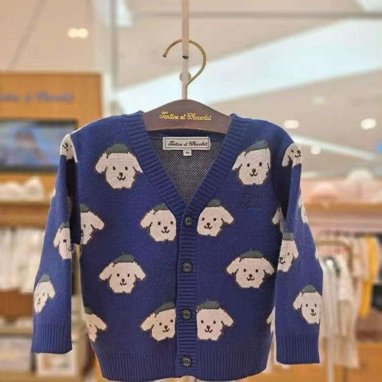 10011 童装韩国25莱奥针织开衫