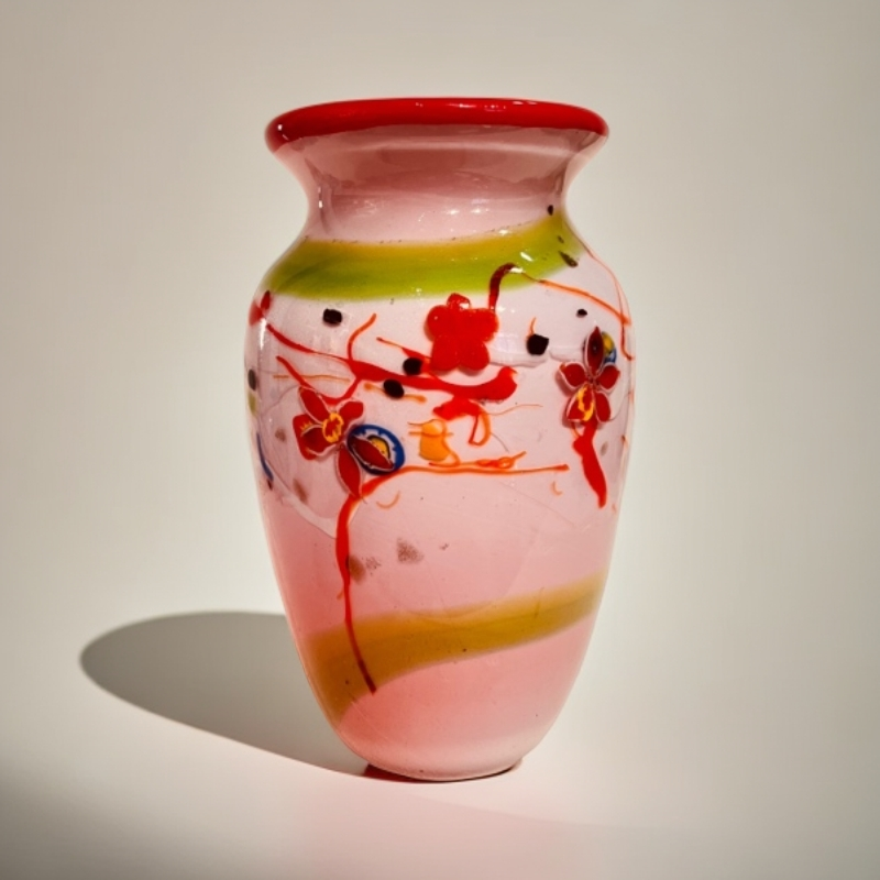 纯手工琉璃花瓶灯工花设计