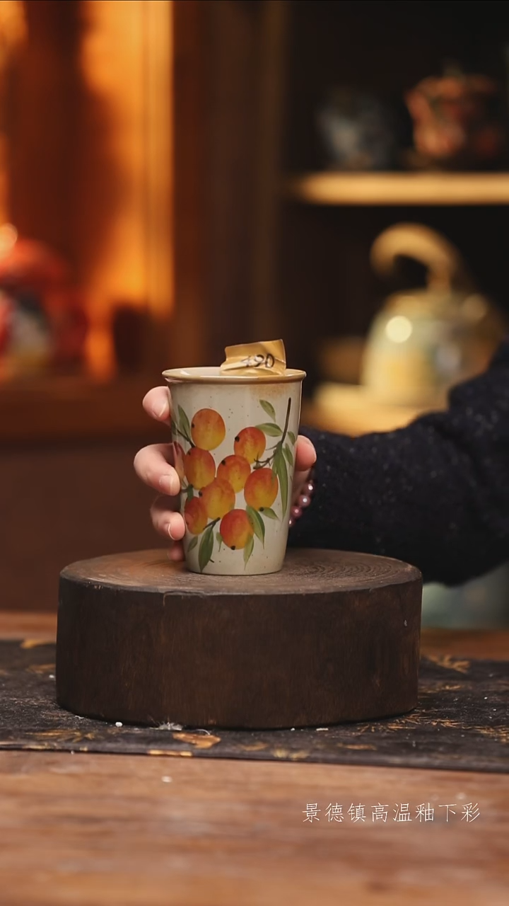 陶瓷景德镇高温釉下手绘陶瓷@L@490