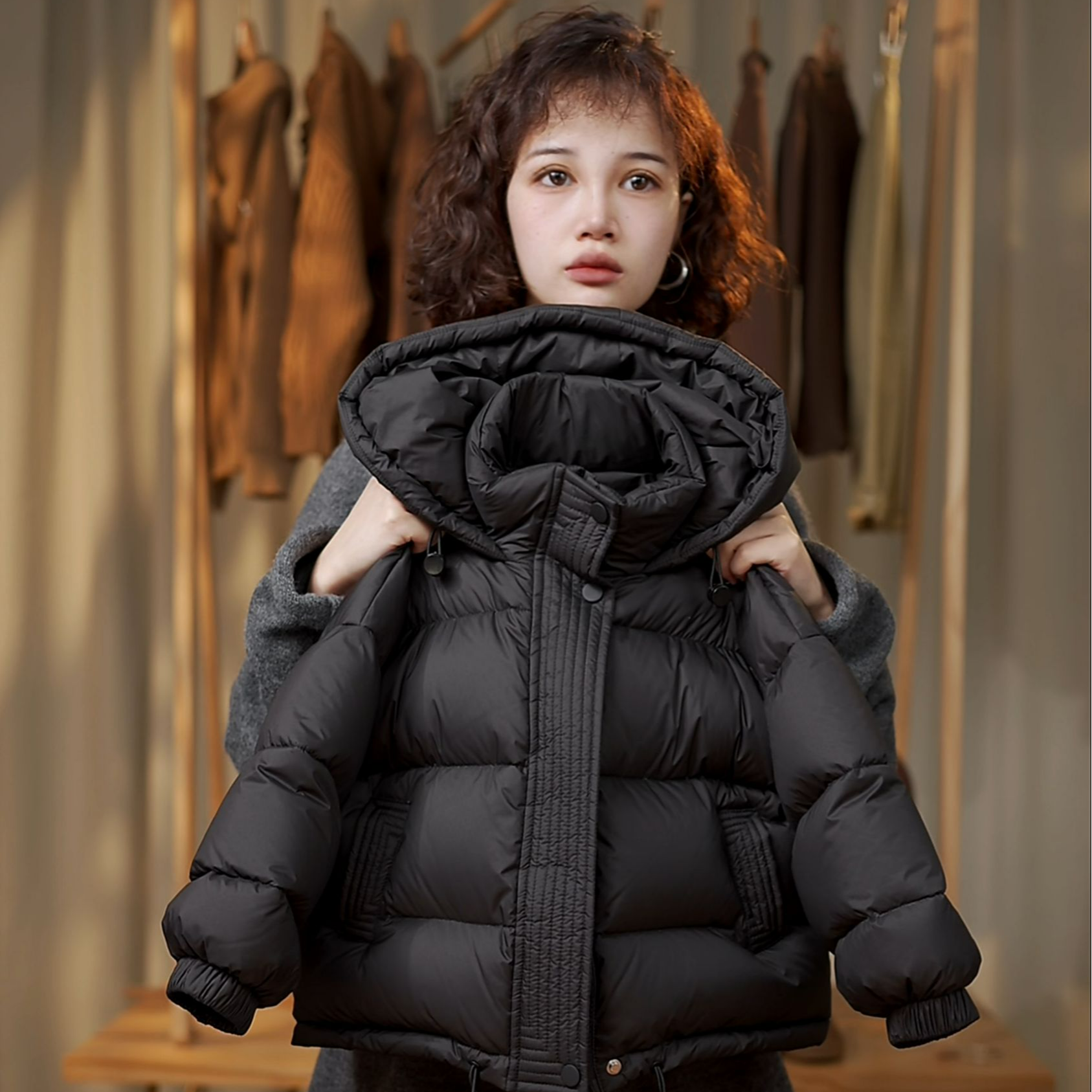 【小阿简】【现货48H】冬装儿童韩版极寒系列双倍充绒白鸭绒羽绒服