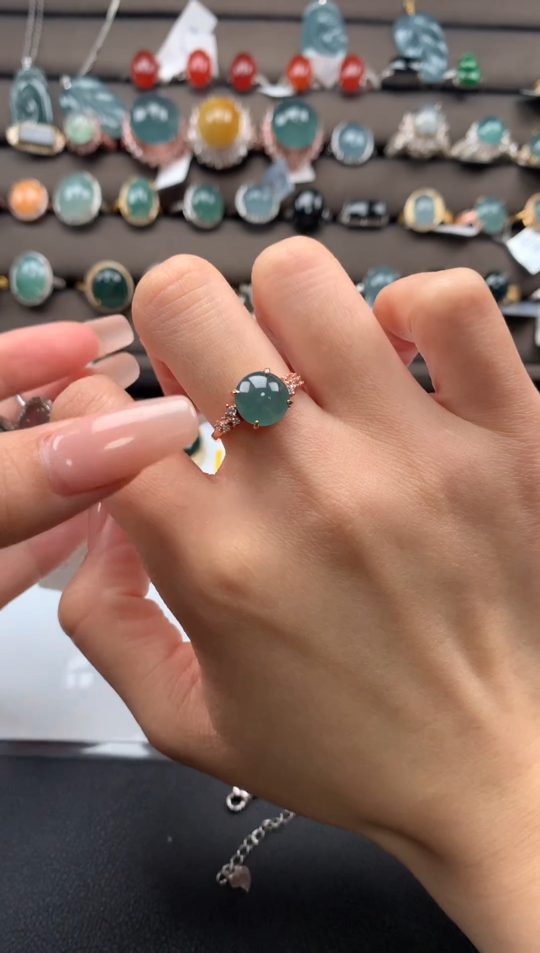 【闪购商品】翡翠戒指银S925镶嵌3123213123