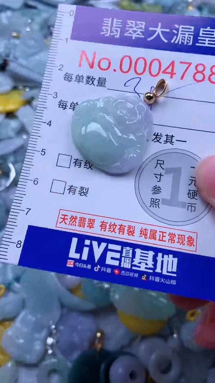 翡翠未镶嵌吊坠(不含链)4788