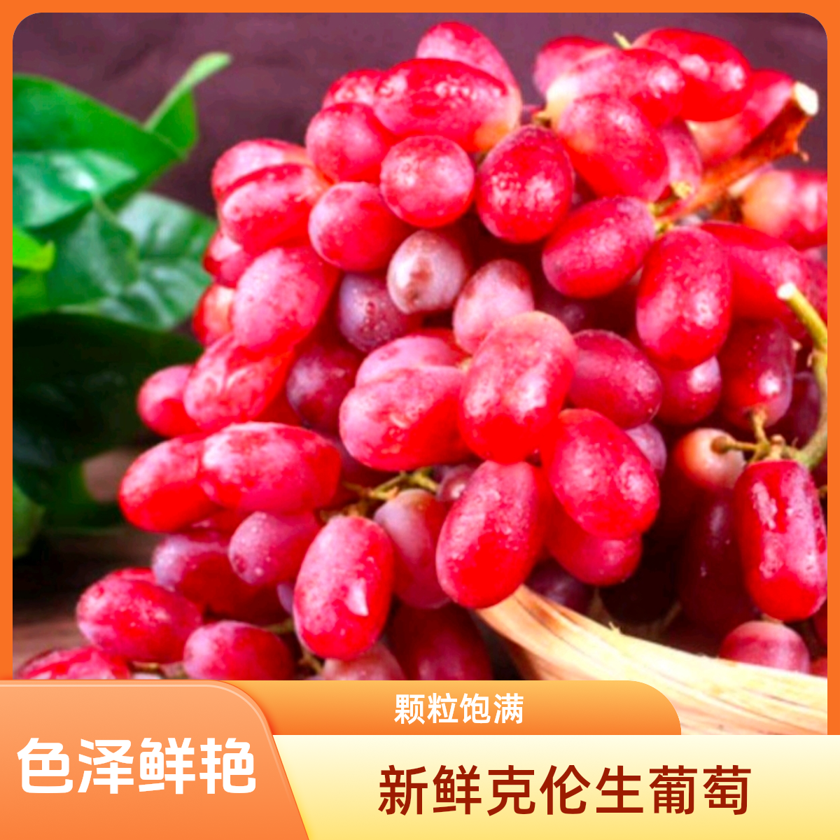 【超甜多汁】新鲜脆甜克伦生葡萄1份（称斤售卖）四川省