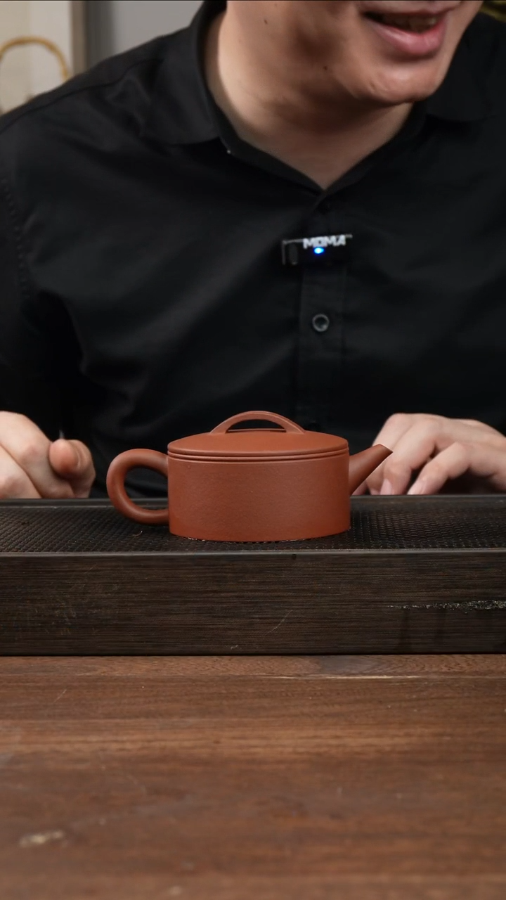 茶杯紫砂红清水文人汉瓦      220CC  