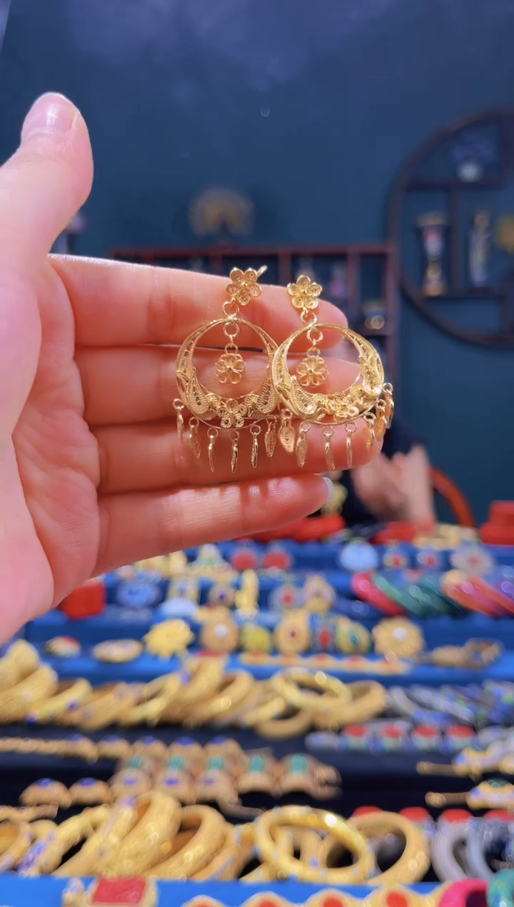 【闪购商品】非遗绝技 花丝耳环